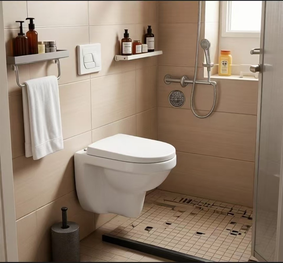 Compact Wall Hung Toilet For Small Bathroom Renovation Projects (520mm P-trap)