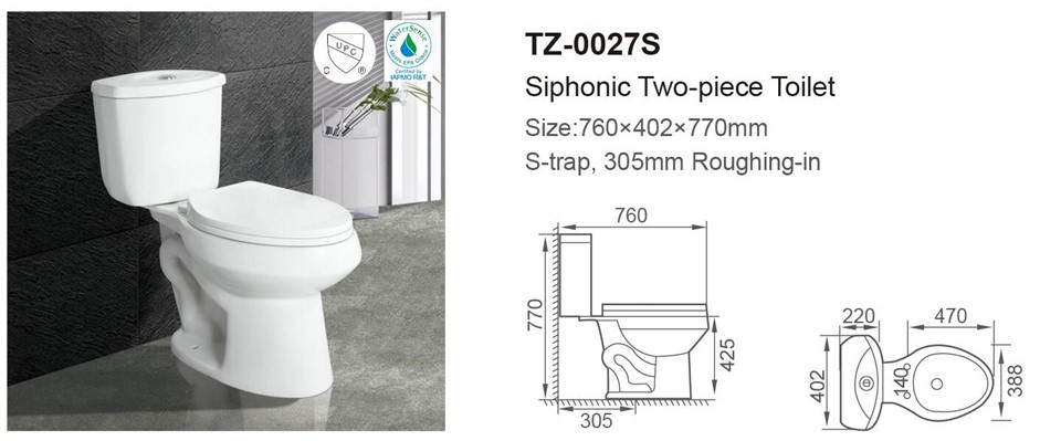 convenient height dual flush toilet