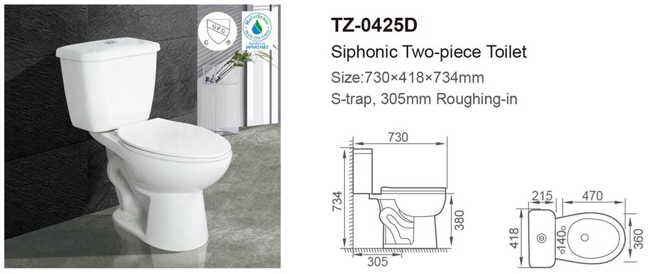 modern two piece toilet