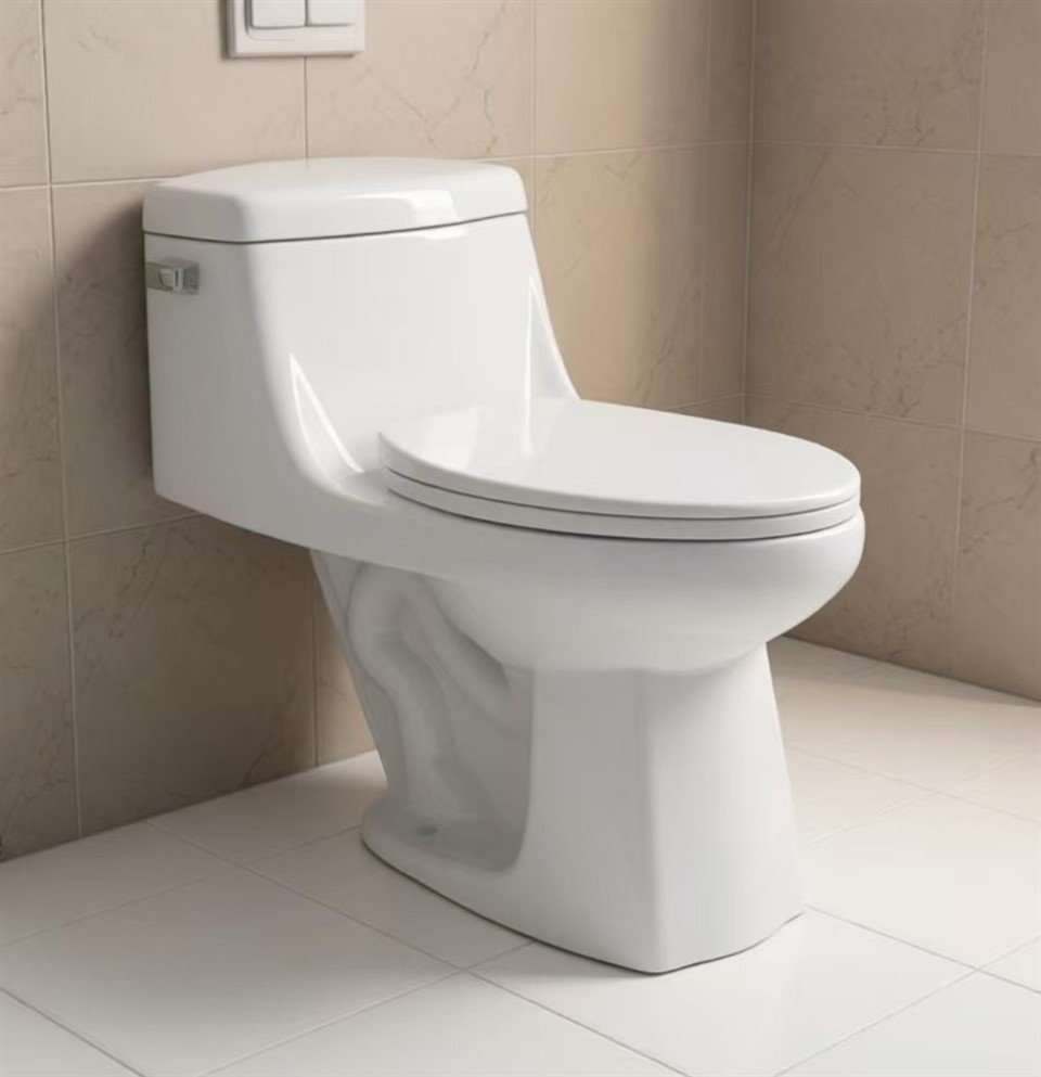 Water Saving One Piece Toilet for Hotel Projects (1.28 GPF Commercial Model) suppliers