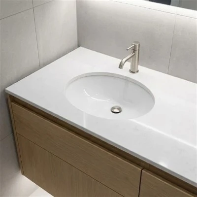 Oval Semi Recessed Basin