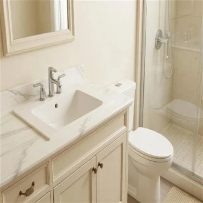Rectangular Semi Recessed Basin
