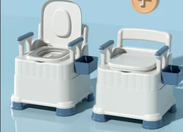 Portable Toilet With Armrest And Adjustable Height For Elderly And Emergency Use factory
