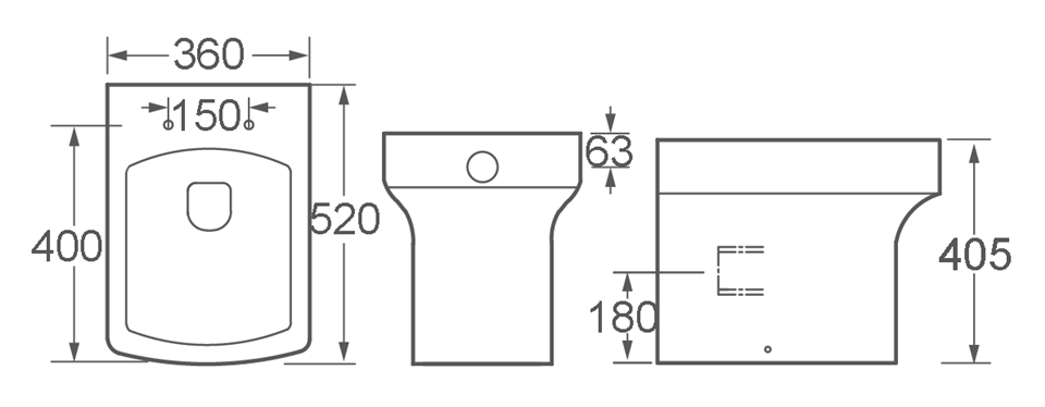 Rimless Back To Wall Toilet Wholesale | BTW Floor Standing Pan | CE Certified factory