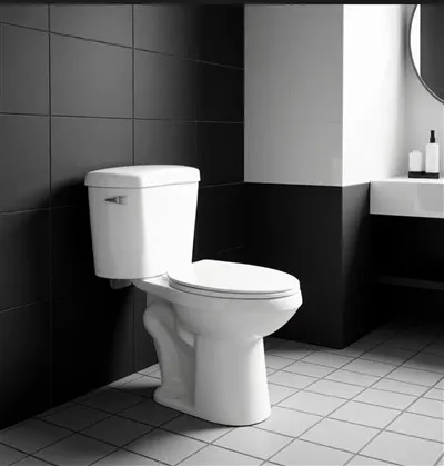 Height Elongated Two Piece Toilet — Tall Bowl, 4.8L Siphon Jet Flush